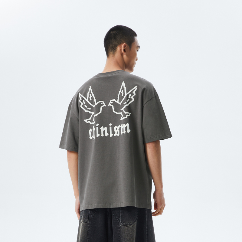 CHINISM赤尘趣味短袖T恤男夏季潮流美式休闲半袖2009