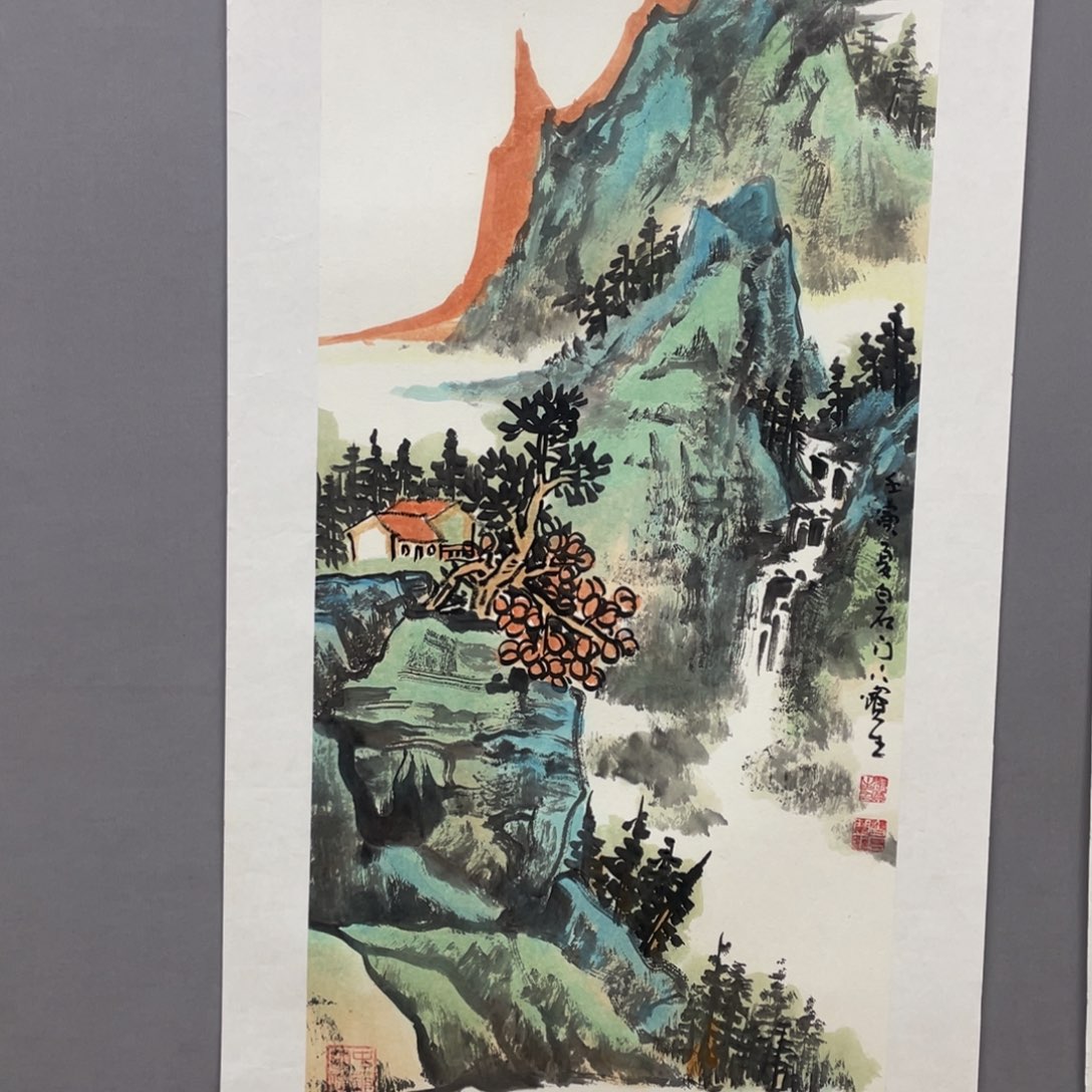 国画艺术家真人手绘