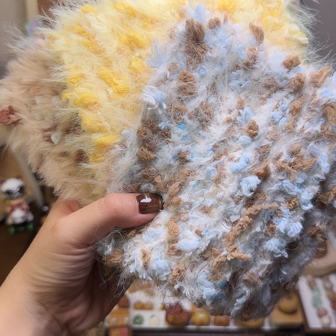 手工钩织毛绒文玩垫