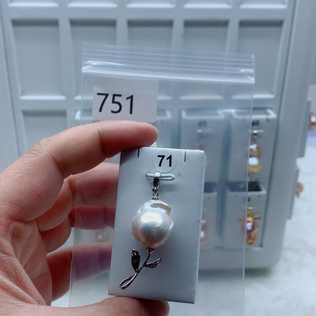 吊坠(不含链)合金淡水珍珠