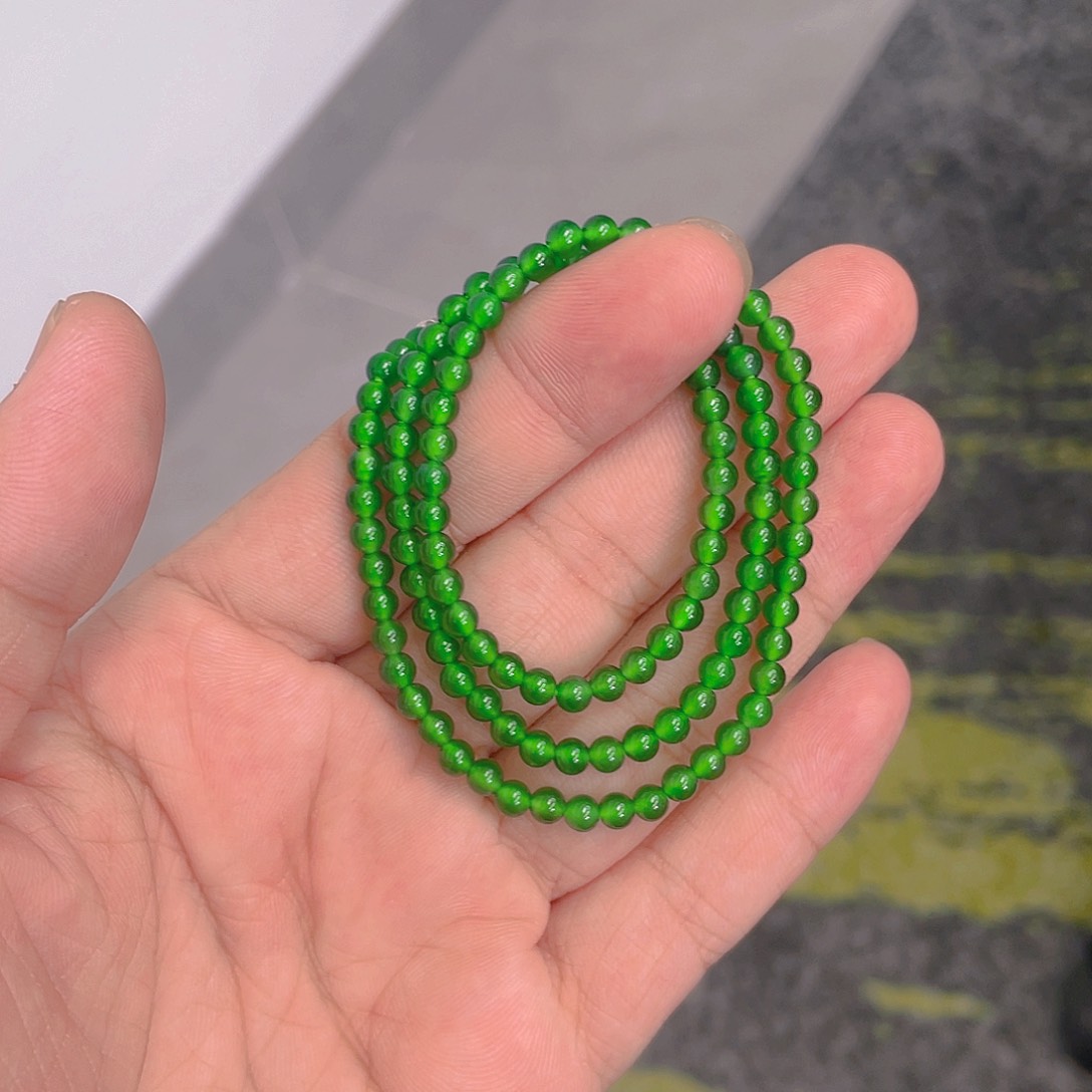 翡翠未镶嵌项链88889888888