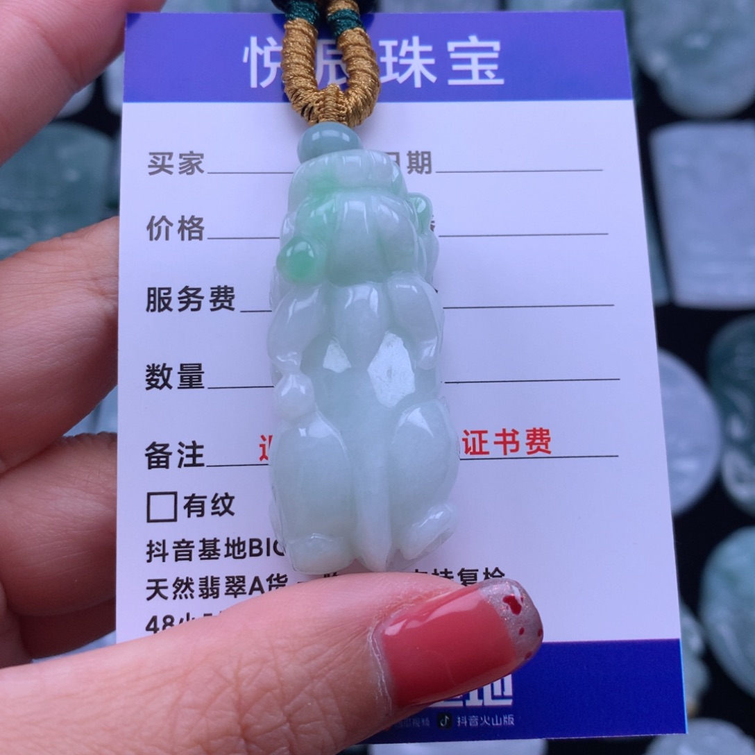翡翠颈饰未镶嵌翡翠貔貅