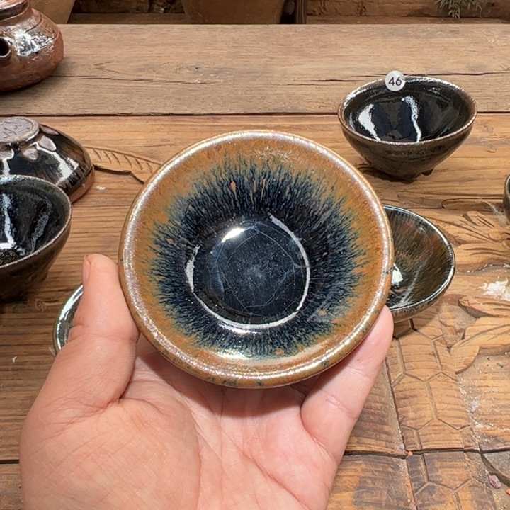 茶盏安*尔印山窑柴烧作品