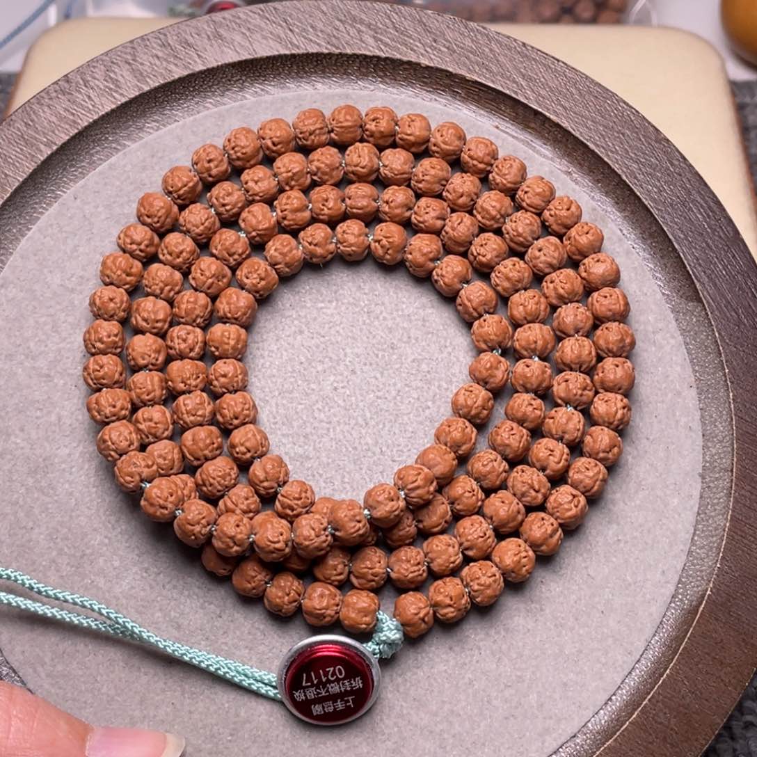 手串金刚菩提大**米梅朵头货佛手108尺寸6.8