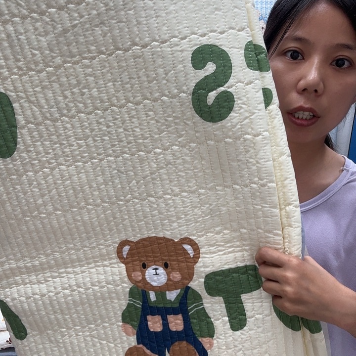 竹子纤维四季款水洗棉床盖