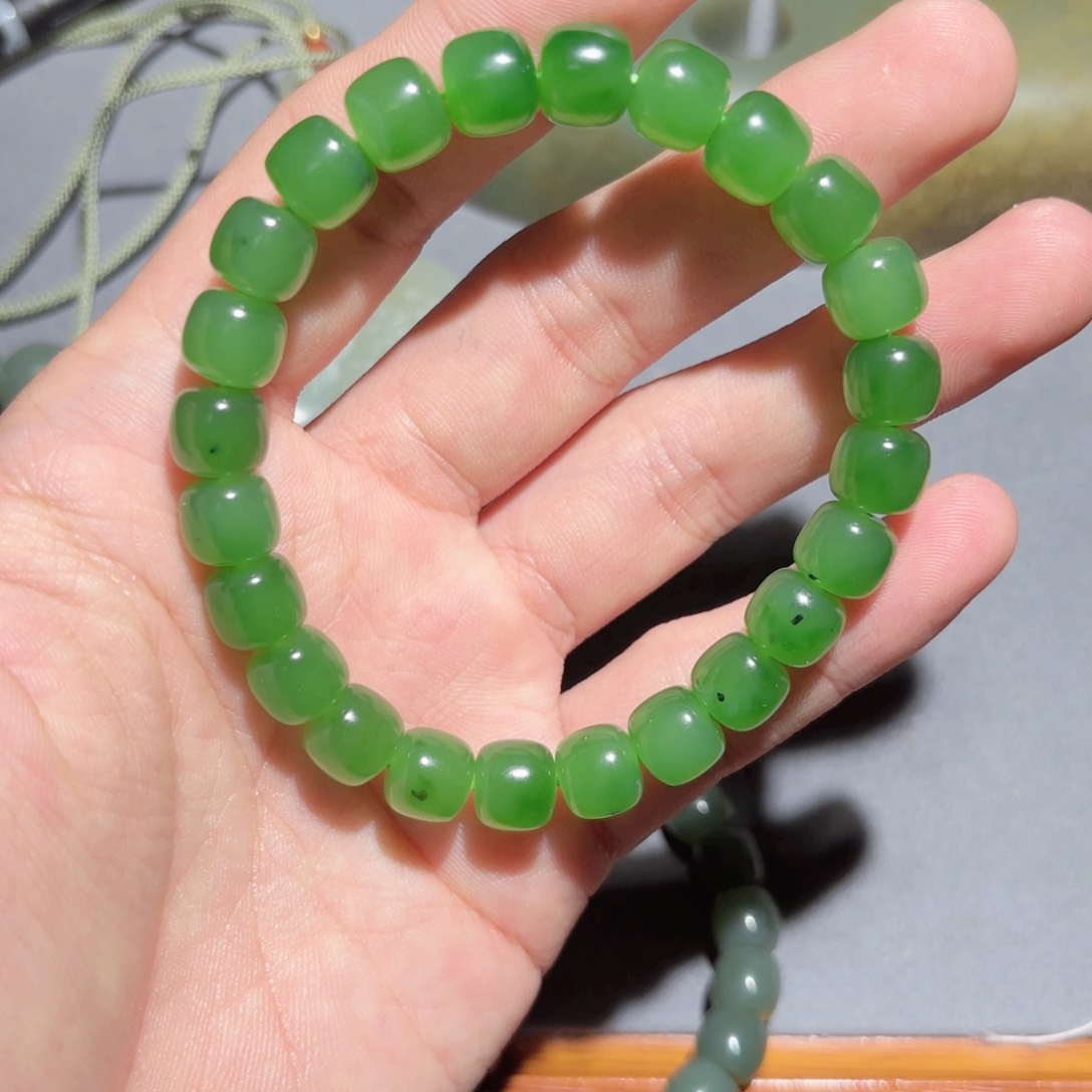 和田玉手链未镶嵌苗*香