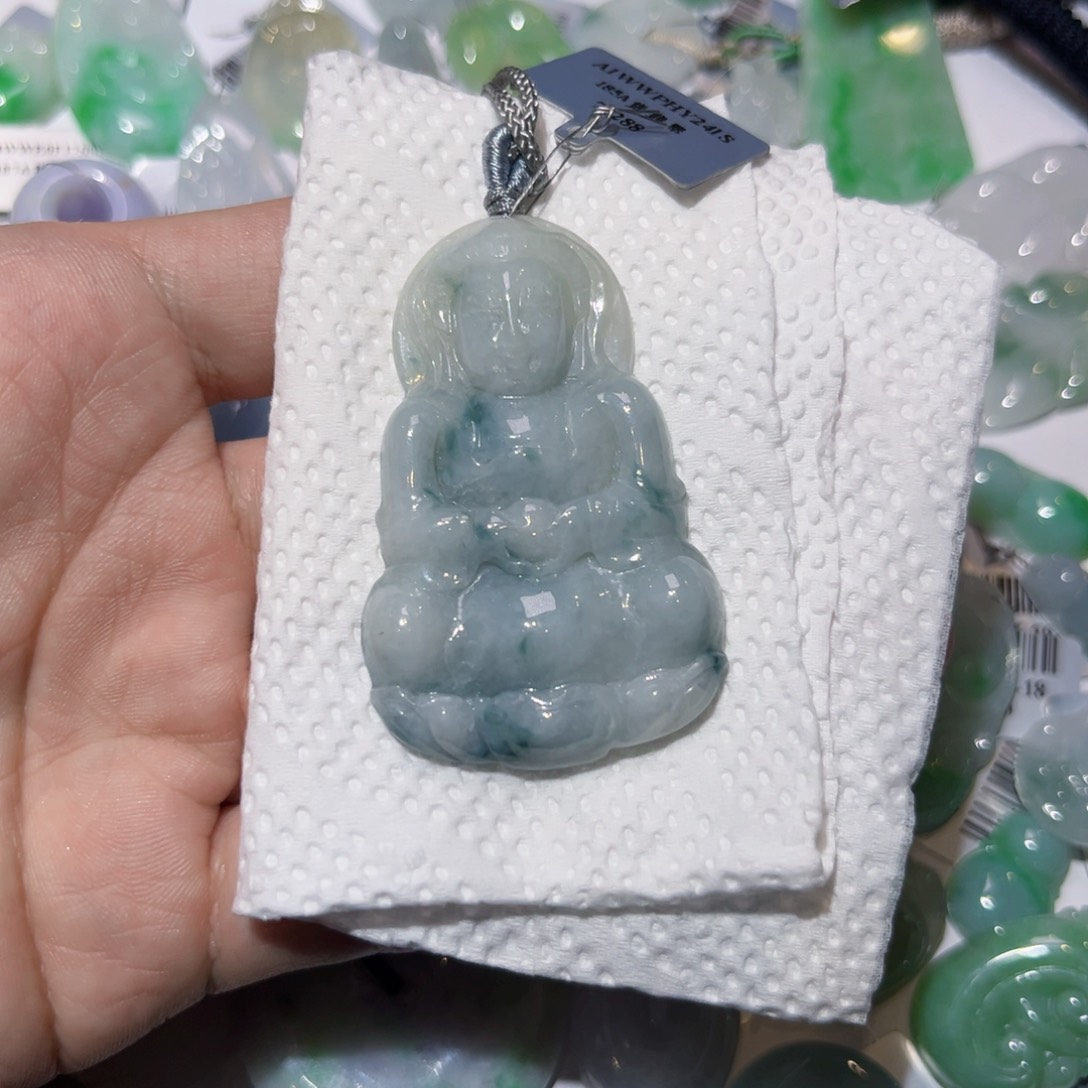 翡翠颈饰未镶嵌天然翡翠A货