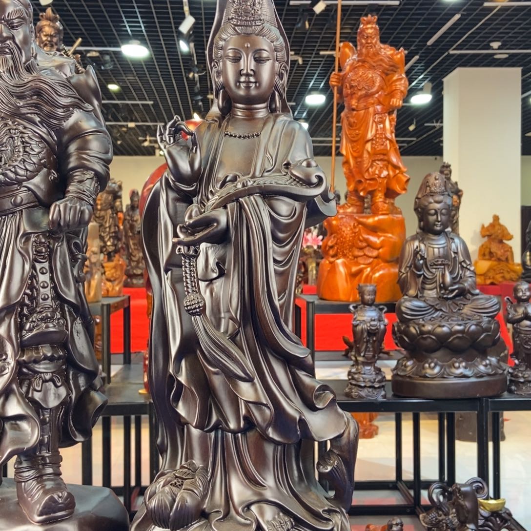 未***明风车木（黑檀木）黑檀木60观音