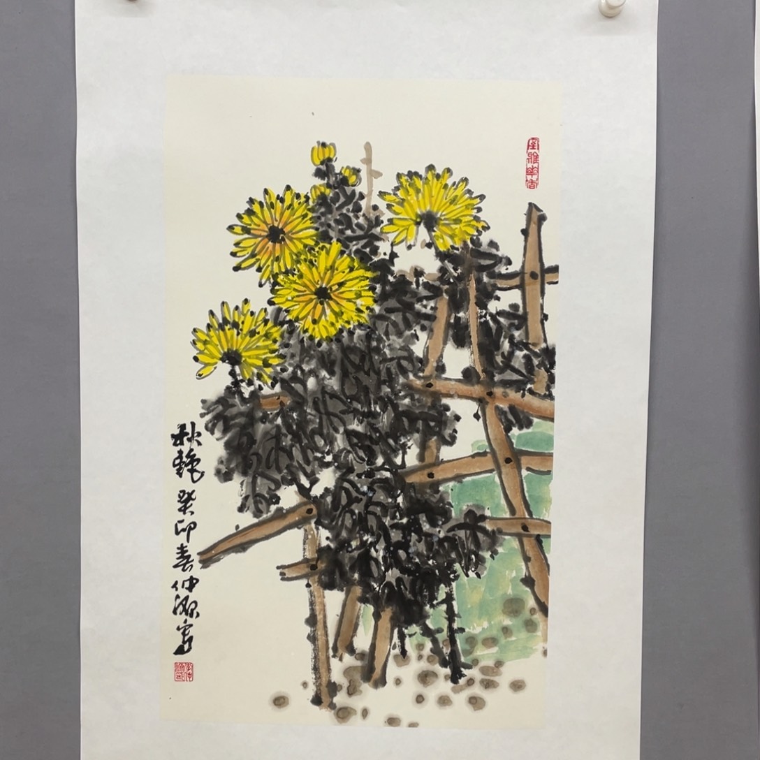 国画艺术家真人手绘