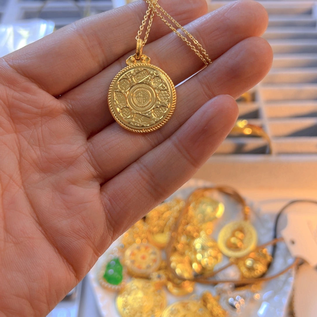 铜合金八宝罗盘一个