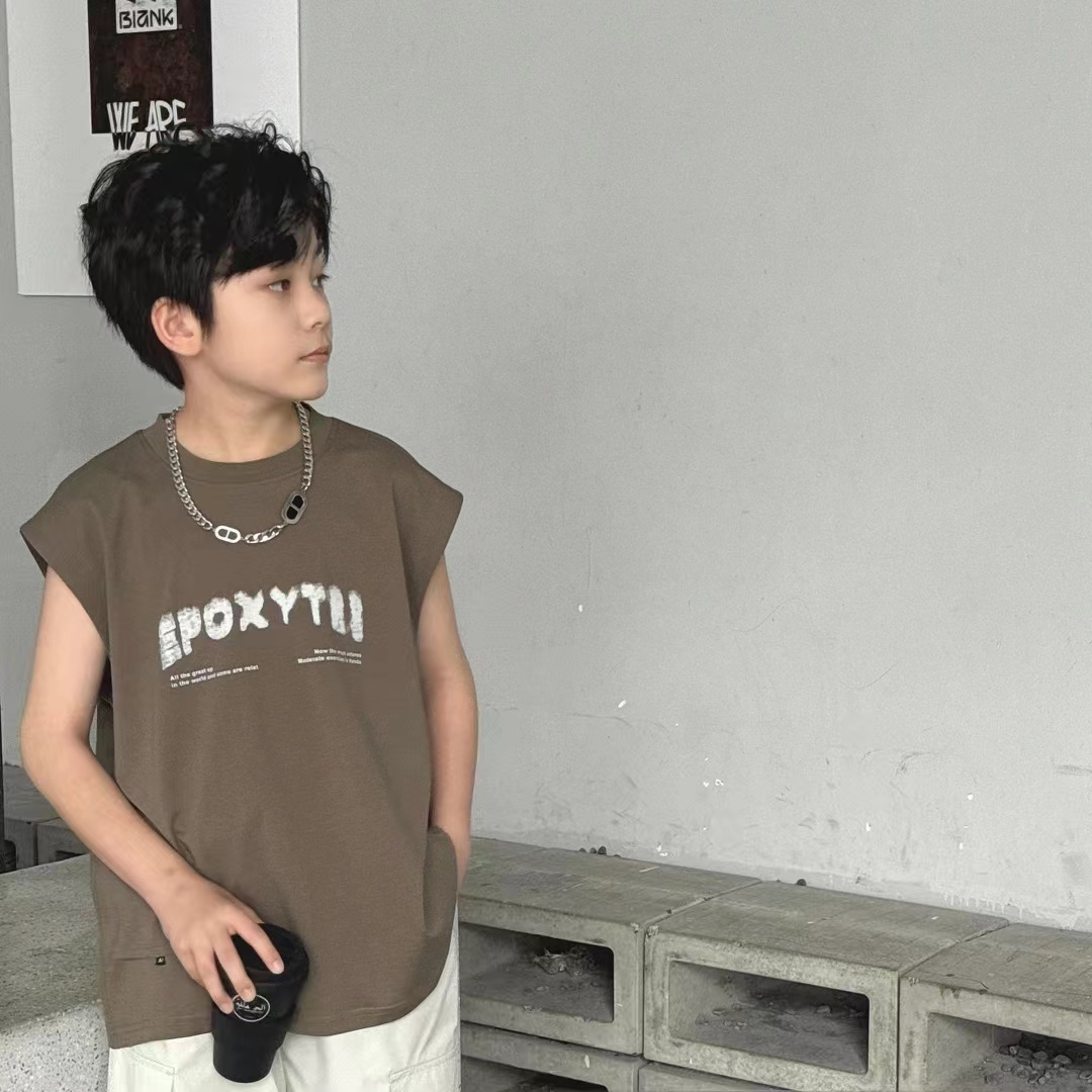 170-儿童夏季纯棉上衣裤子套装组合