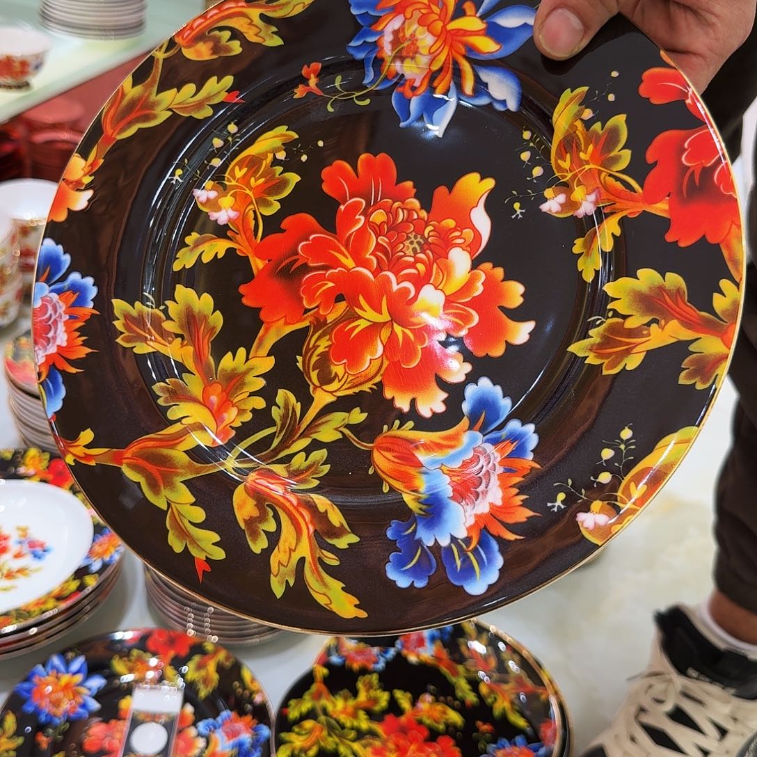 老***李搪瓷骨瓷餐具陶瓷高温微瑕