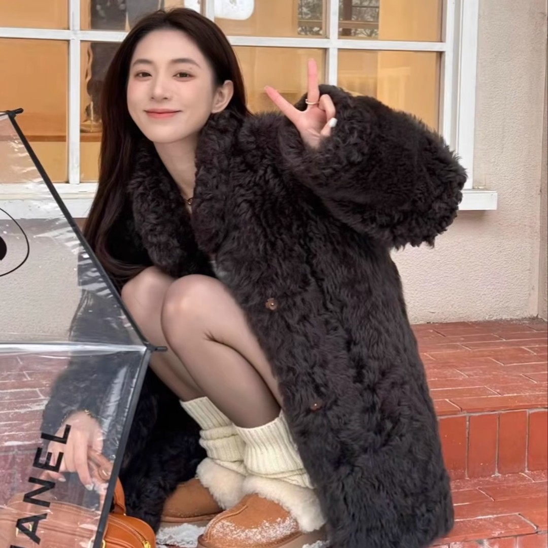 原版开发99%顽童托卡“韩女托卡”卷毛毛外套托斯卡纳环保皮草皮毛
