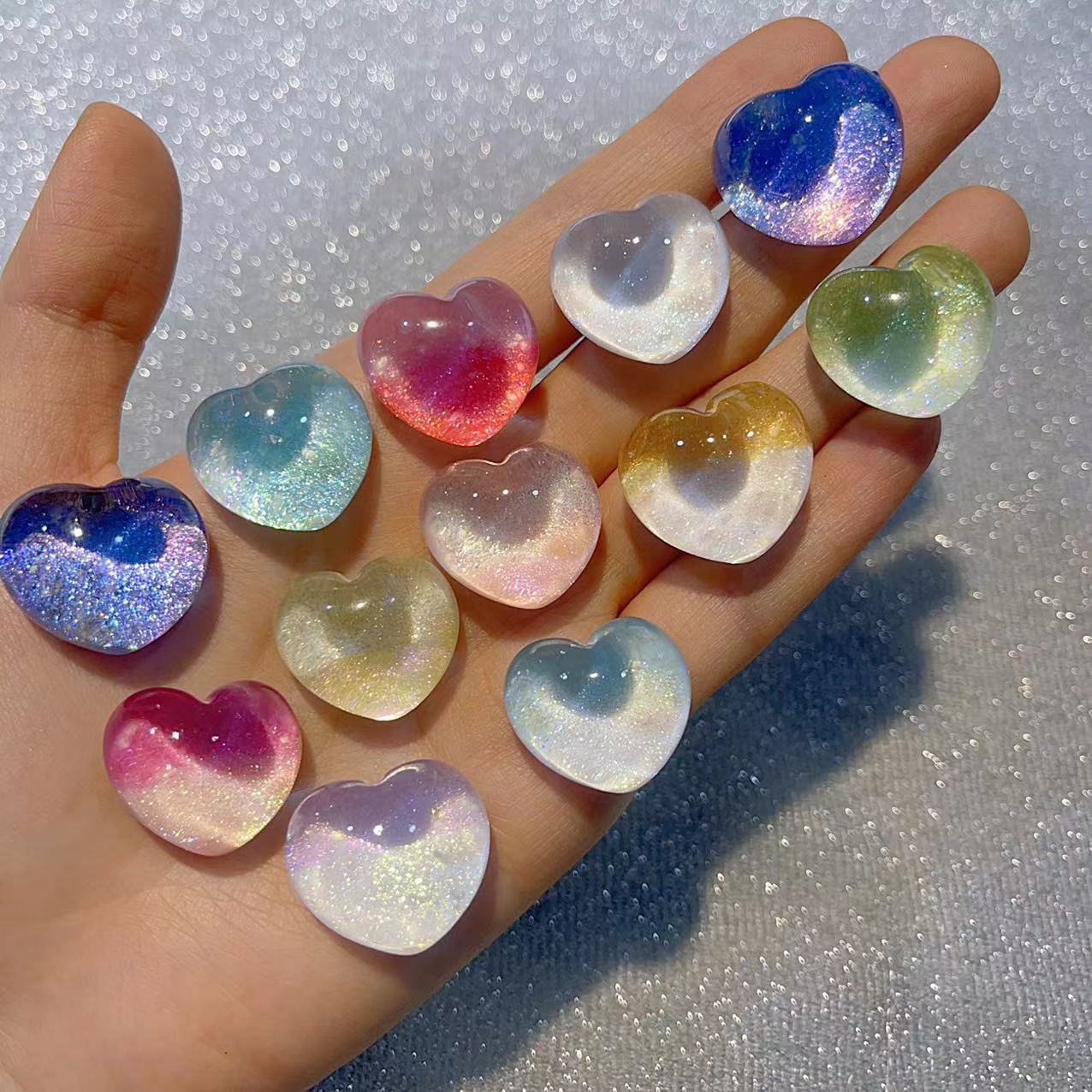 夜光屁桃爱心萤火虫满天星】“迟到潮玩”可爱立体卡通手工DIY摆件