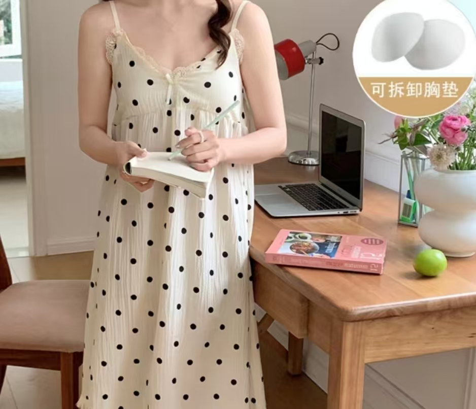 P2（山竹）80-200可穿浪漫淑女蕾丝轻奢修身套装甜美吊带睡衣裙