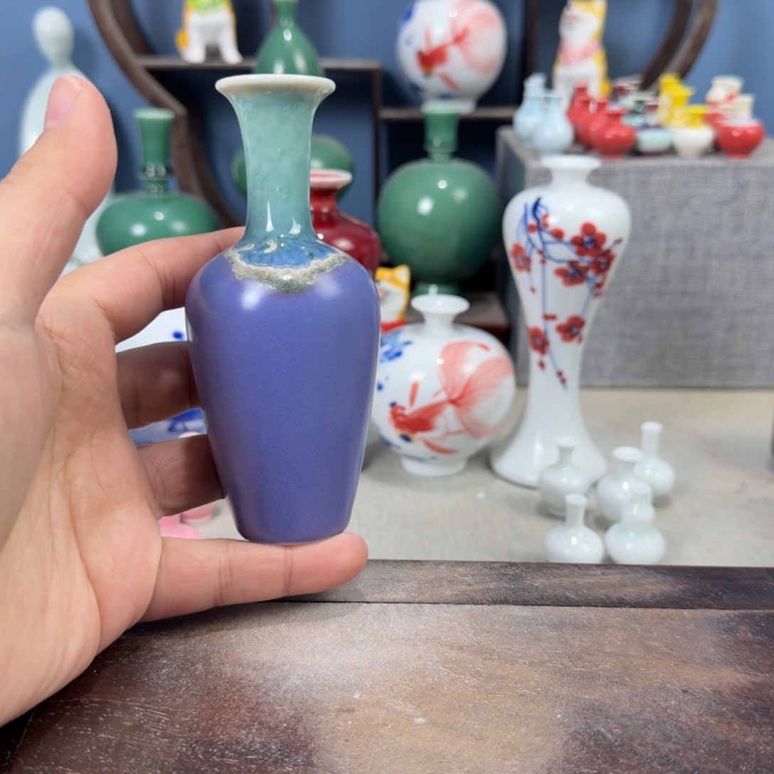 陶瓷手工小花器摆件
