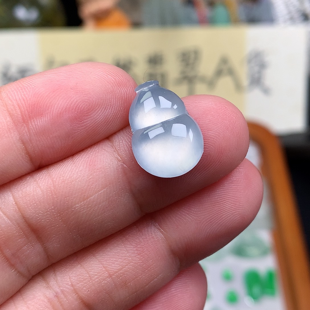 翡翠裸石缅甸天然A货翡翠冰种葫芦