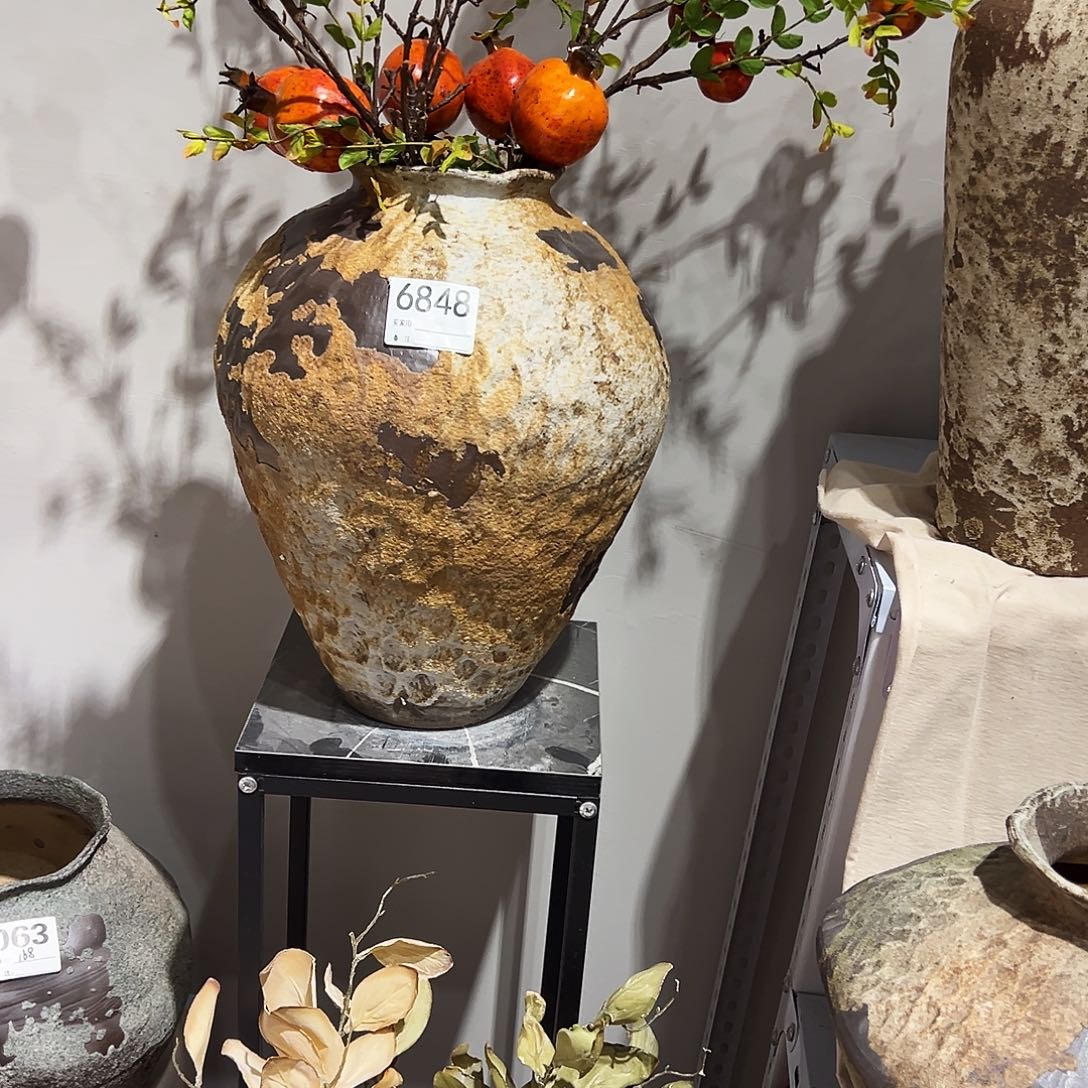 瓶6848高38口11陶瓷花瓶无孔