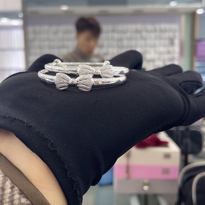 足银足银手镯足银