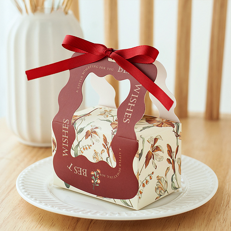 小号结婚喜糖盒新款含糖婚礼桌糖平板发货婚庆宾客回礼搭配糖果