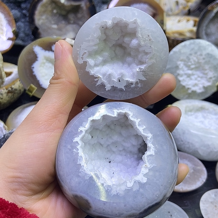 珠宝半成品未镶嵌水晶精抛软盆