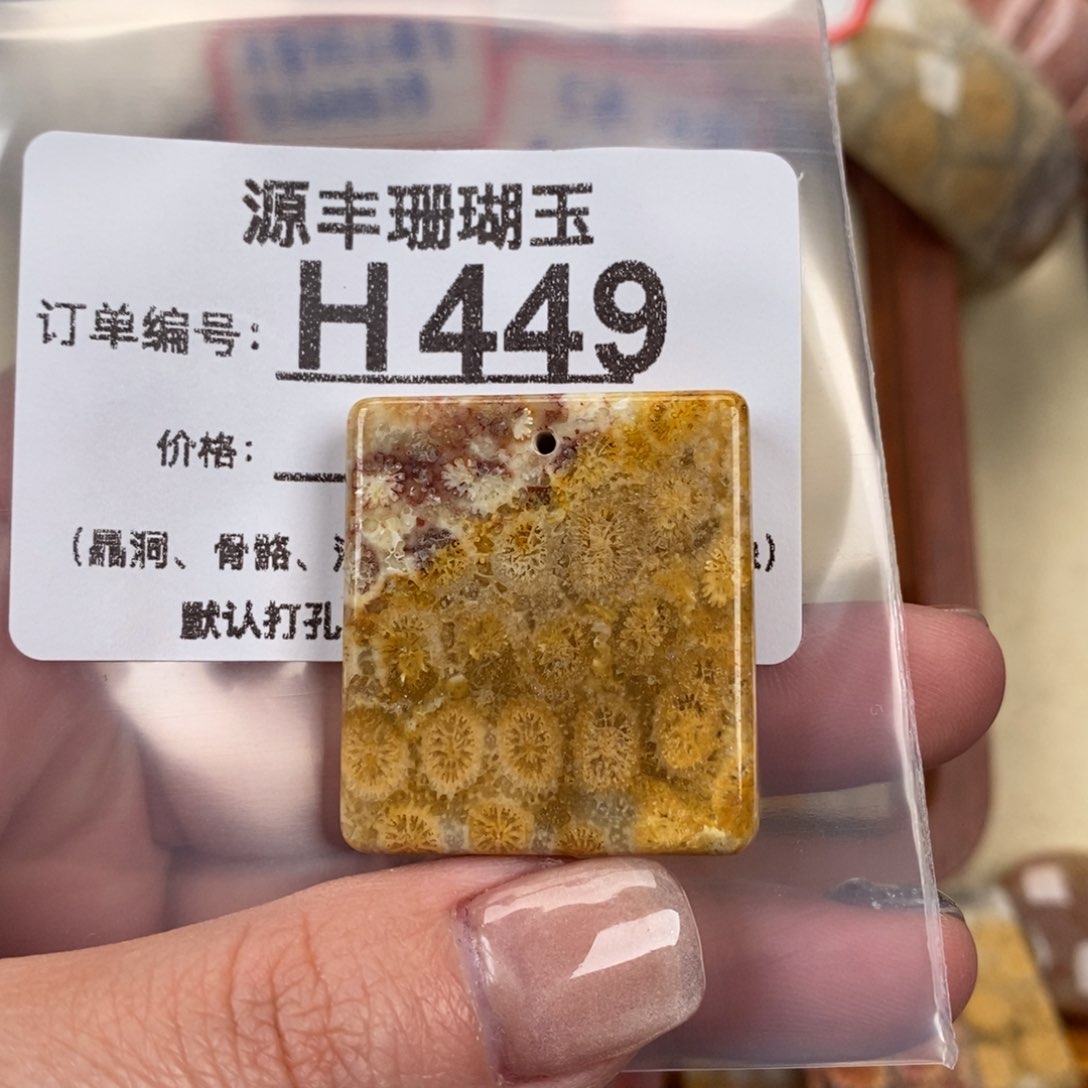 硅化玉颈饰未镶嵌小*