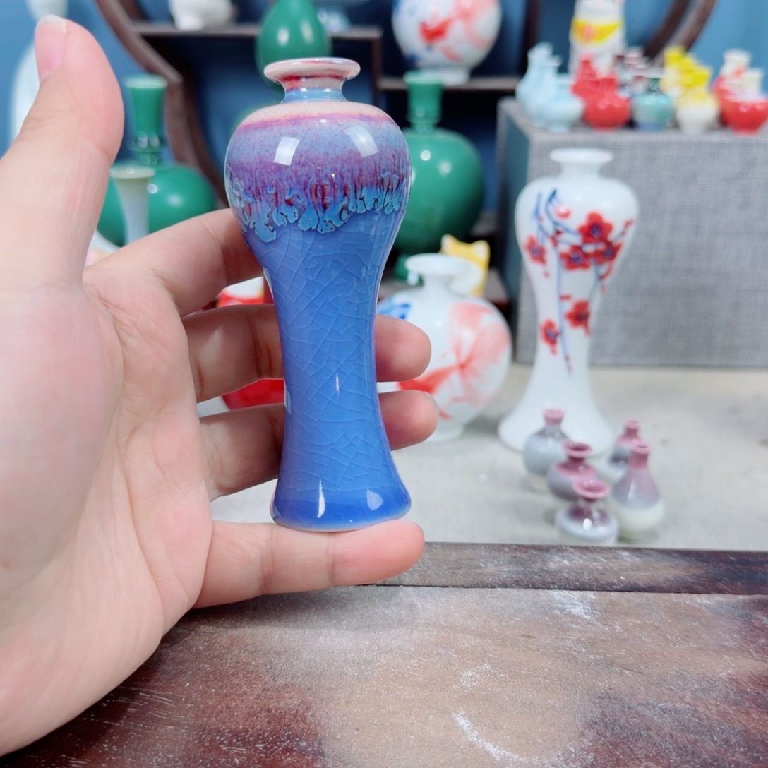 陶瓷手工小花器摆件