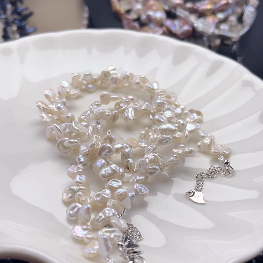 淡水珍珠项链未镶嵌【纯恬】多样性发货