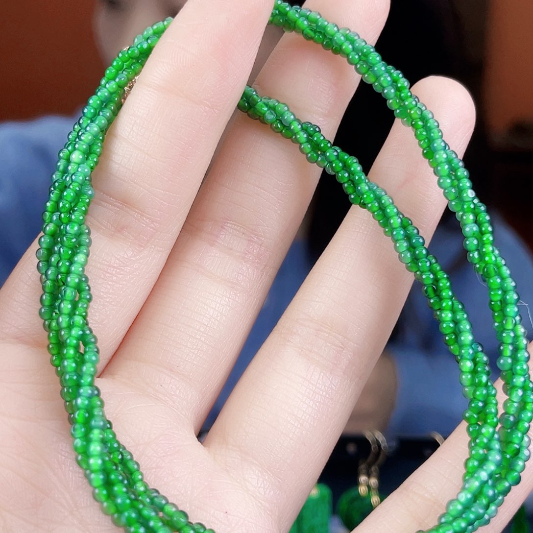 翡翠未镶嵌耳饰饰品