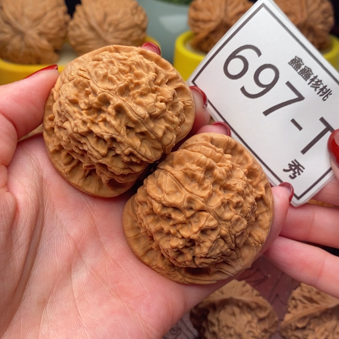 文玩核桃把件官帽50