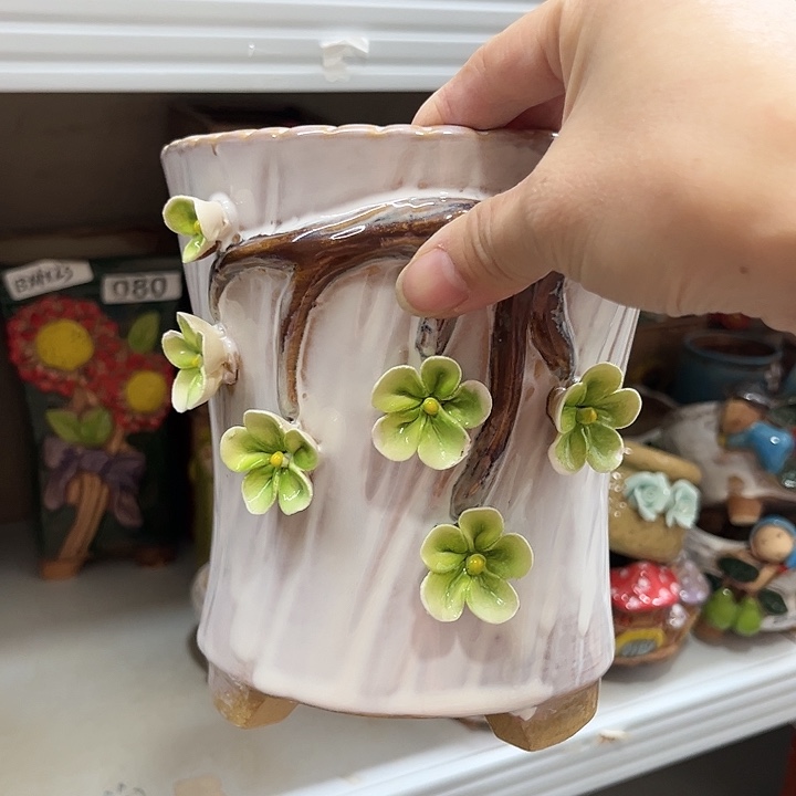 粗陶材质多肉花盆