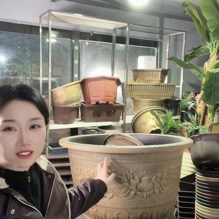 圆形83花盆2个有孔