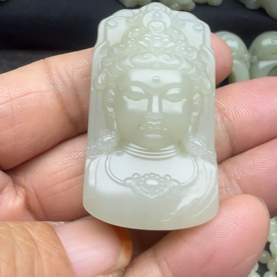 和田玉（糖玉）未镶嵌吊坠(不含链)
