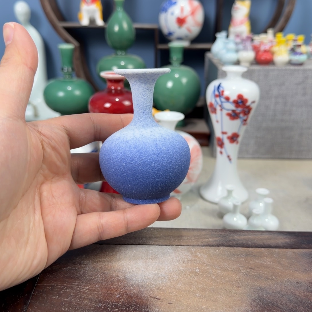 陶瓷手工小花器摆件