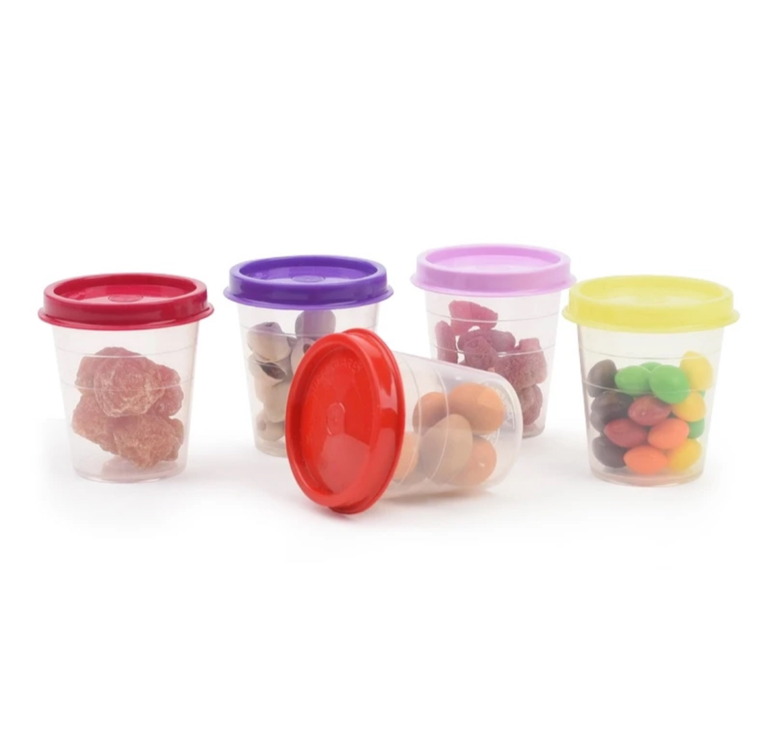 Tupperware/特百惠小精灵携带方便量杯分装杯透明密封圆形防漏