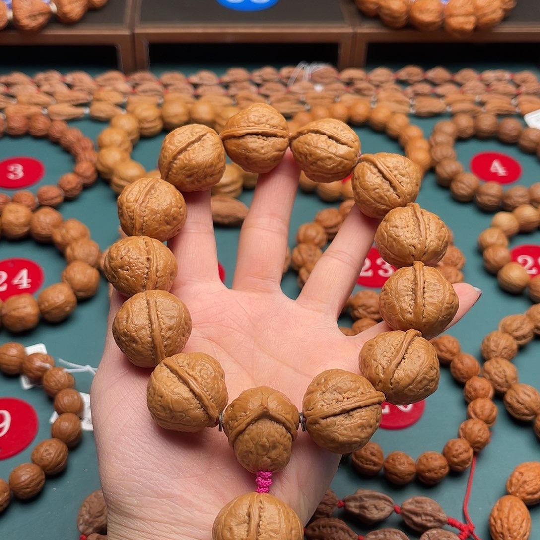 文玩核桃手串21尺寸佛肚