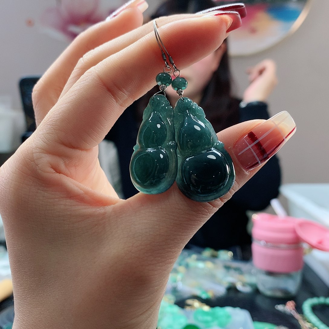 【闪购商品】翡翠耳饰未镶嵌，