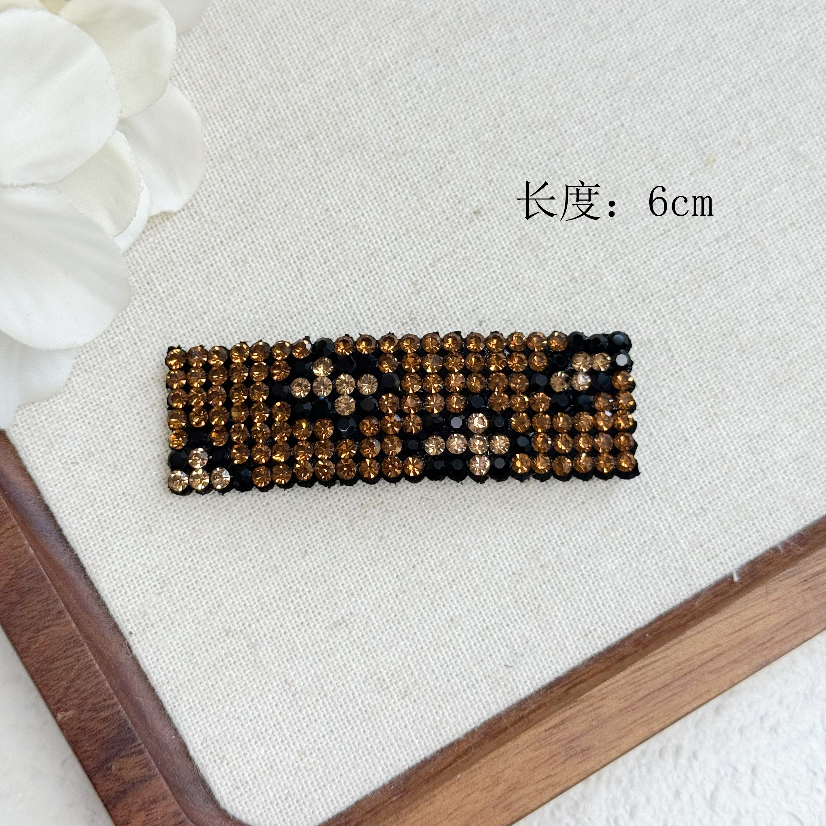 F-850高级感满钻侧边碎发BB夹