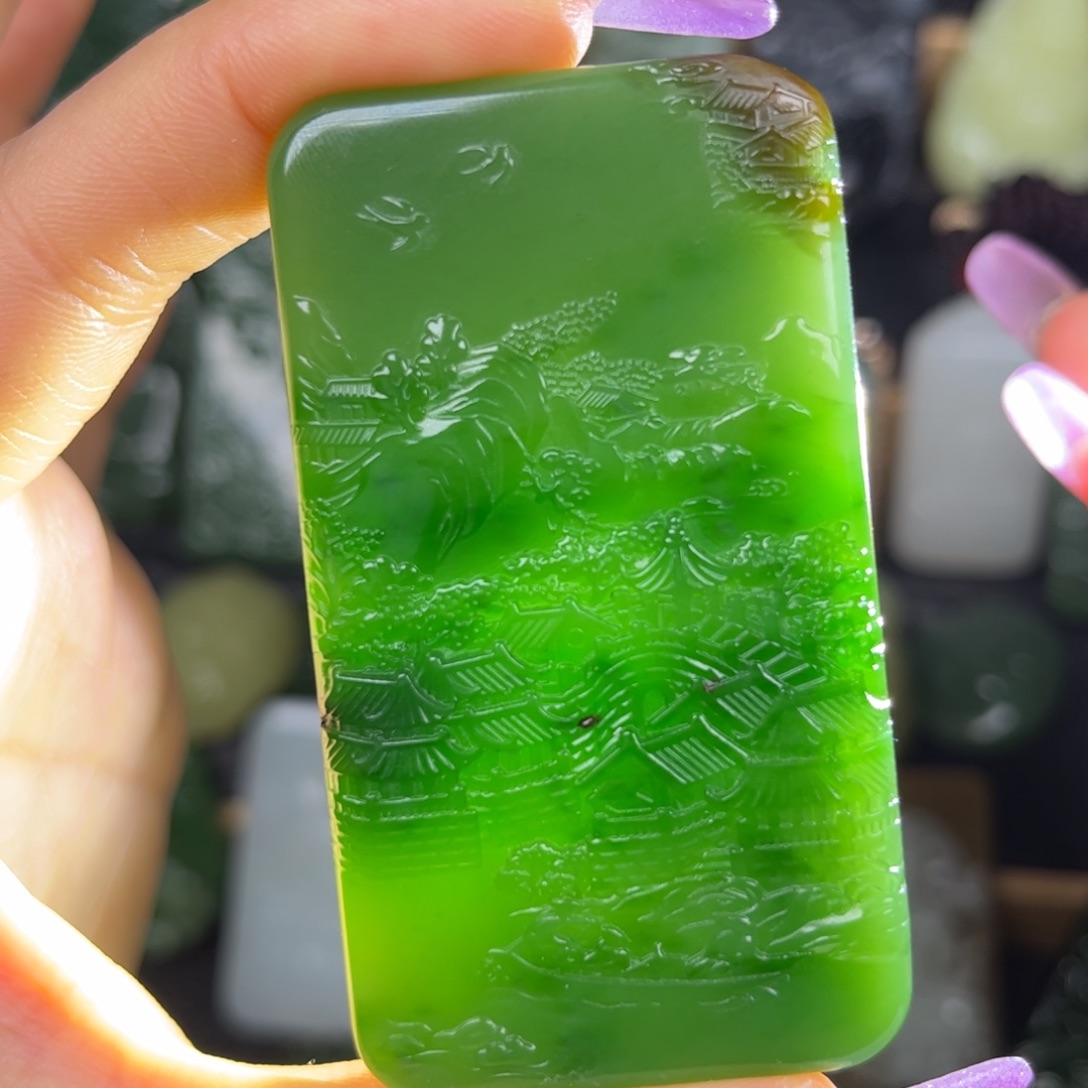 和田玉未镶嵌挂件