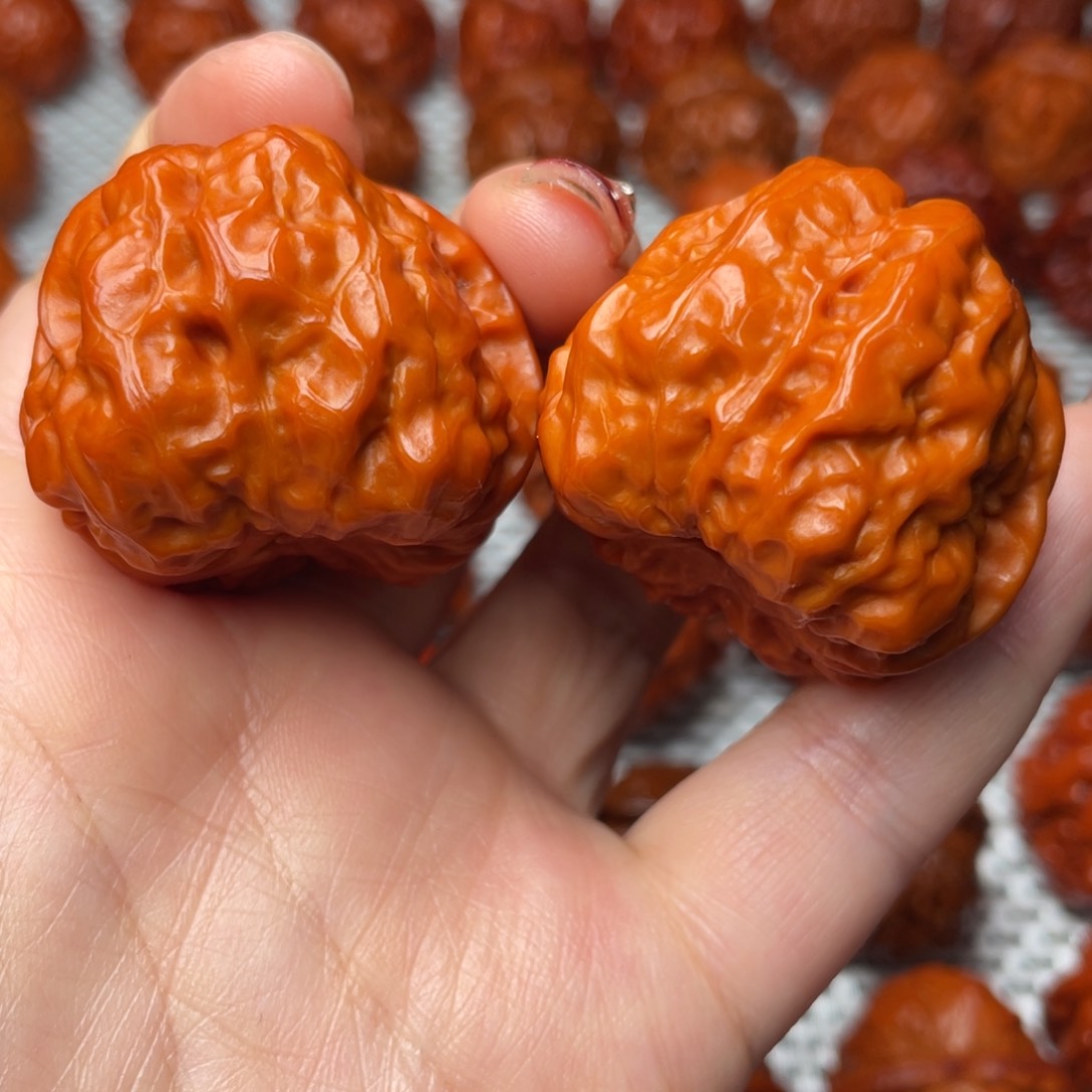 桃核吊坠文玩核桃 手把件 蛤蟆头 39