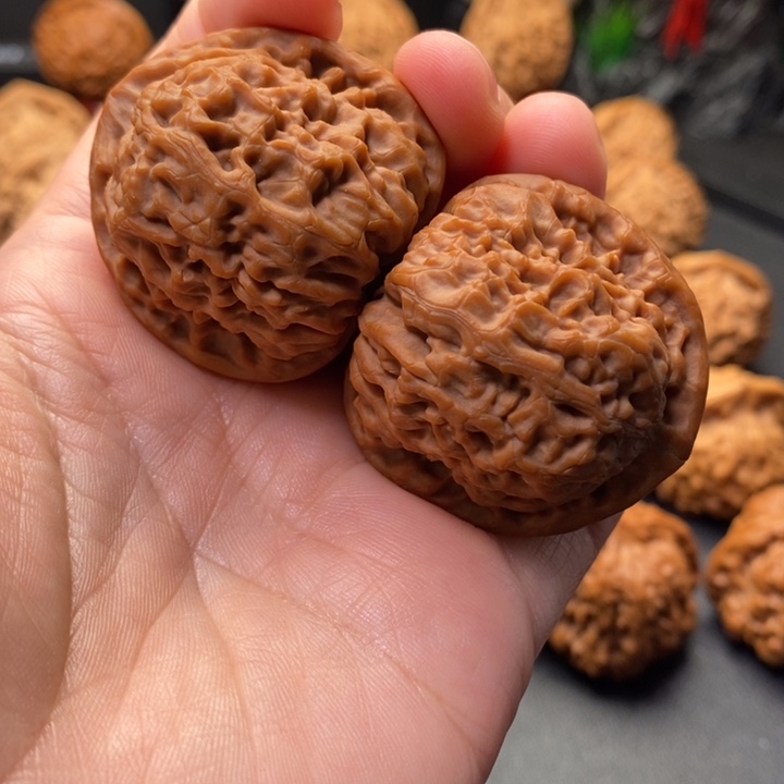 把件文玩核桃40尺如意原树野核