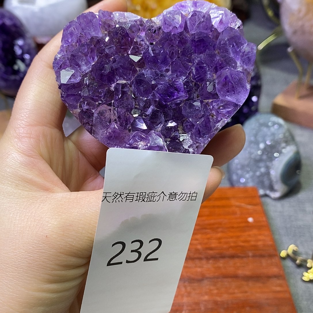 珠宝半成品未镶嵌紫晶