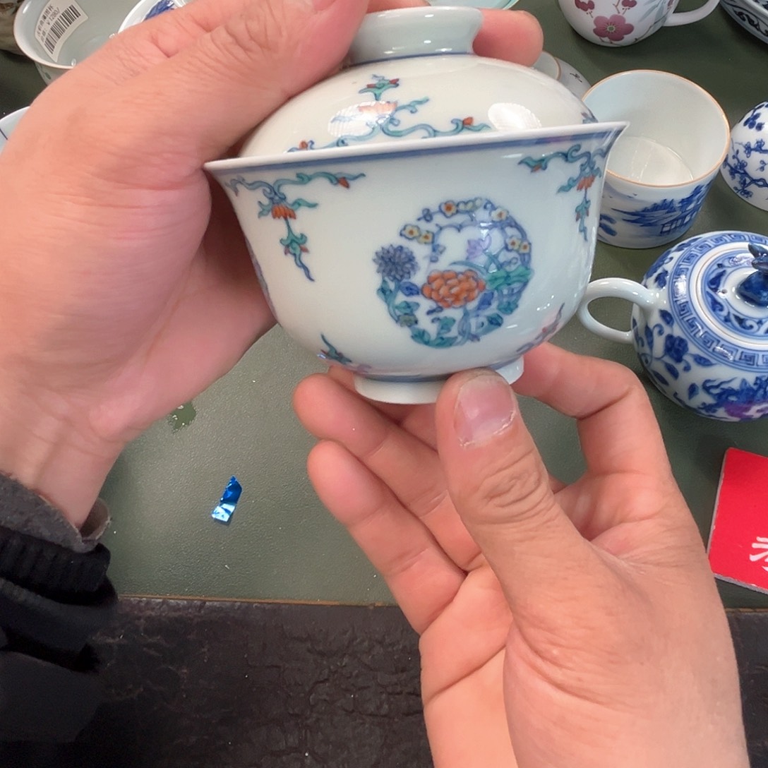 杯青花瓷器青花瓷器