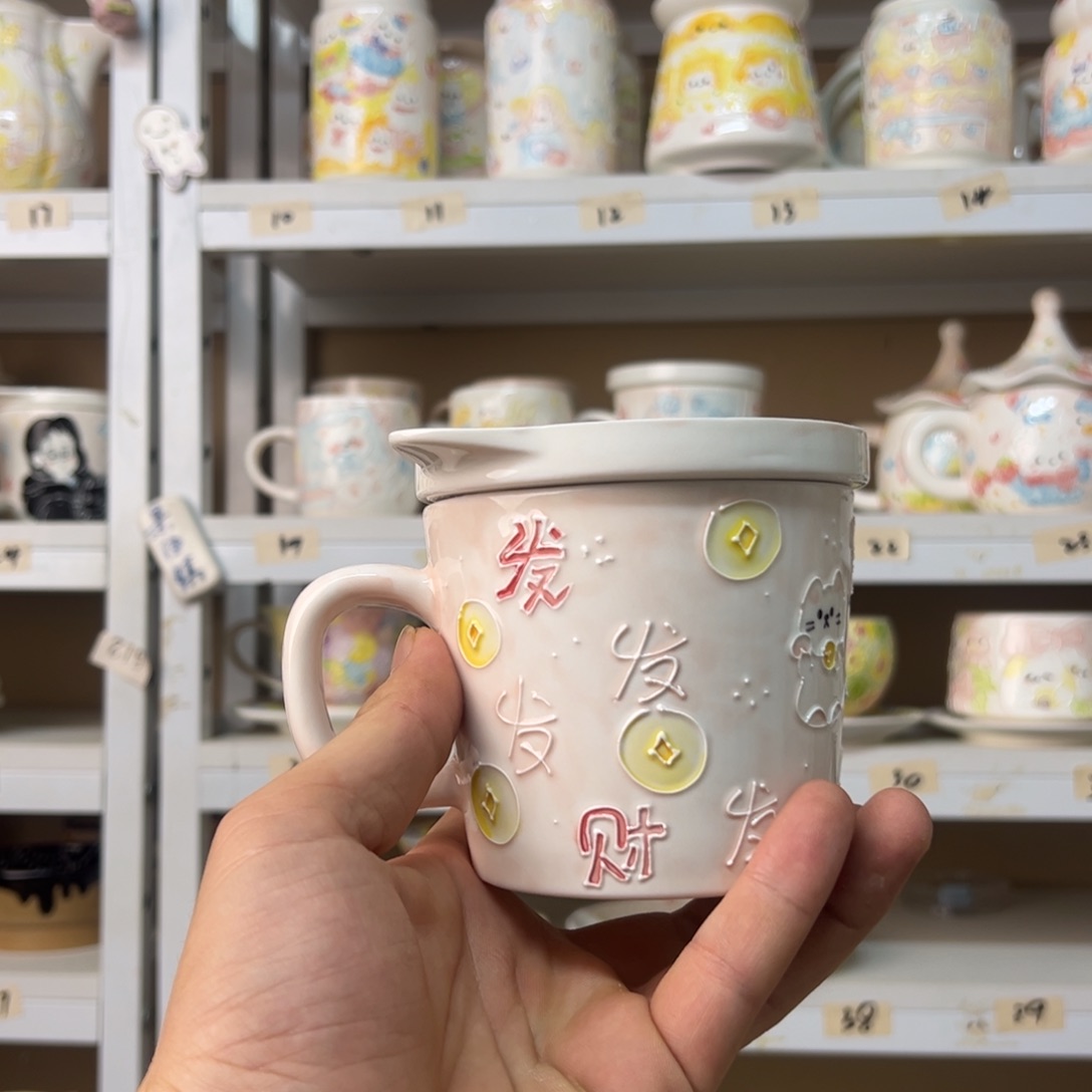 好*静景德镇高温釉下手绘陶瓷