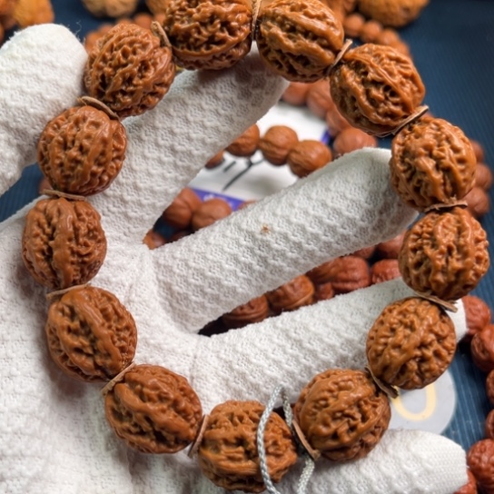 文玩核桃手串核桃手串粗筋