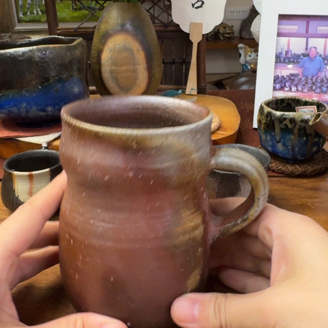 柴冈大介备前烧马克杯福利一口价