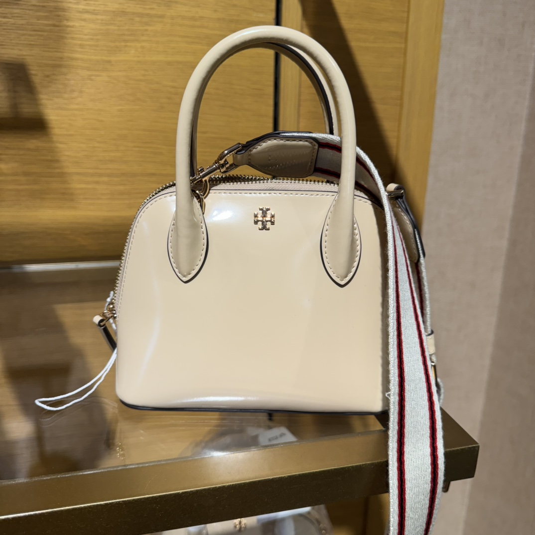 Tory Burch/汤丽柏琦Emerson迷你小贝壳包杏色167904