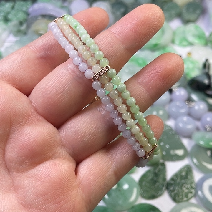 翡翠未镶嵌颈饰珠串