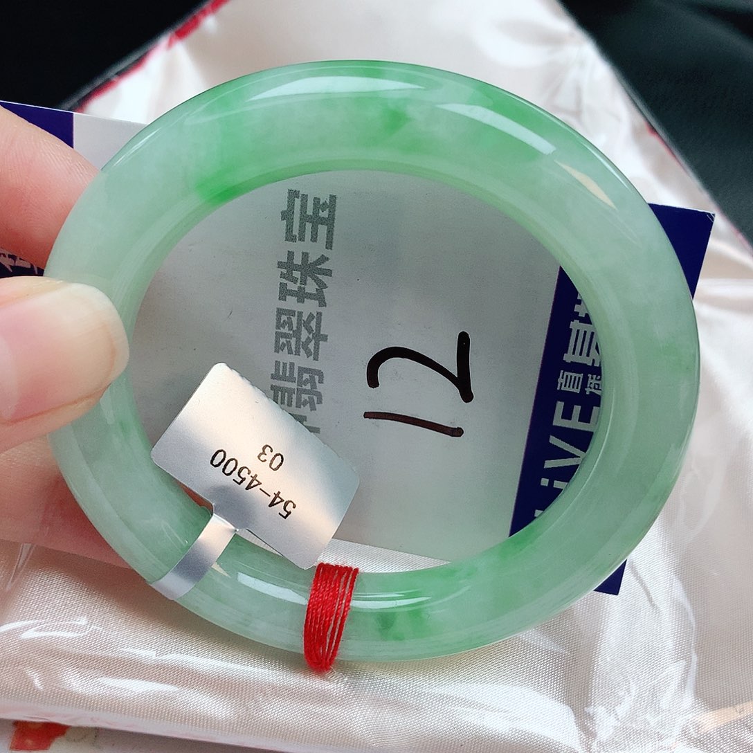 翡翠手镯未镶嵌缅甸天然A货翡翠手镯