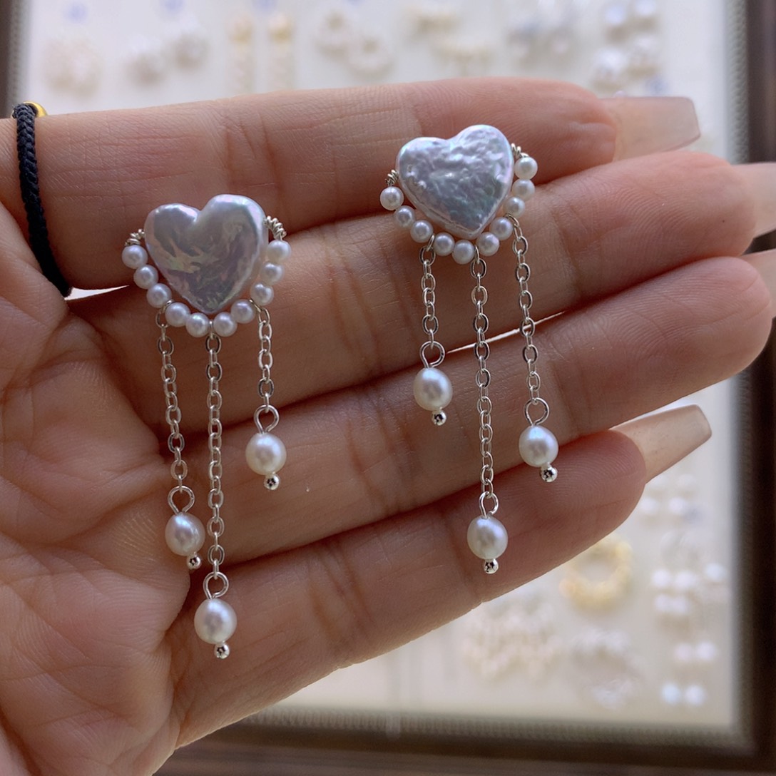 未镶嵌耳饰淡水珍珠